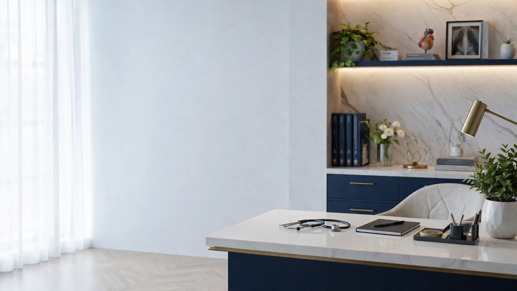 Modern medical clinic interior