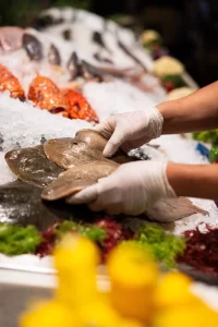 Fresh fish selection at Avra Beverly Hills