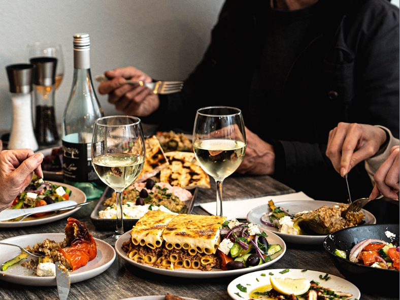 Traditional Greek dishes at Odos Tsimiski