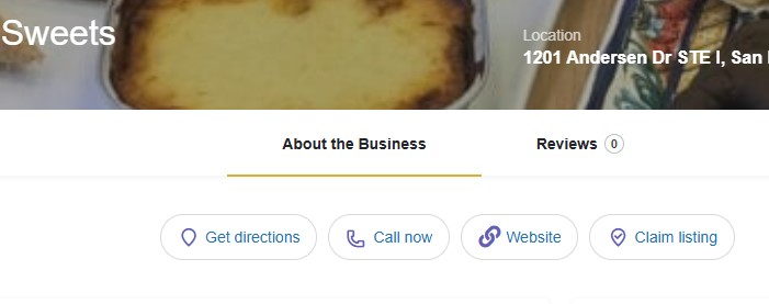 Kalostous business listing page showing the Claim Listing option