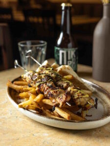 Kampos Taverna serving authentic Greek cuisine inspired by Chios in Brooklyn, New York.