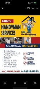 Nik's handymen services – Kalostous