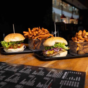 POP's Burger restaurant with fresh burgers in Stuttgart, Germany