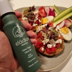 Greek cuisine with extra virgin olive oil at Eleon in Nuremberg