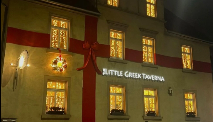 Traditional Greek dishes served at The Little Greek Taverna