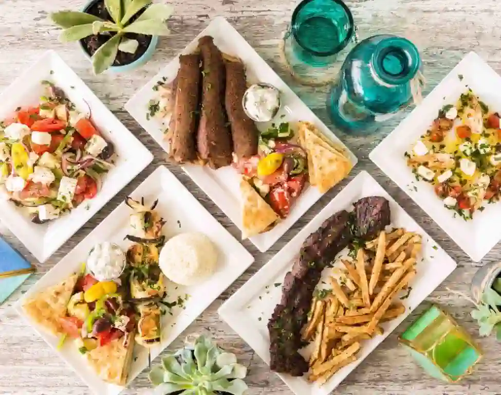 Fetta Republic Greek restaurant serving authentic Mediterranean cuisine in Lighthouse Point, Florida
