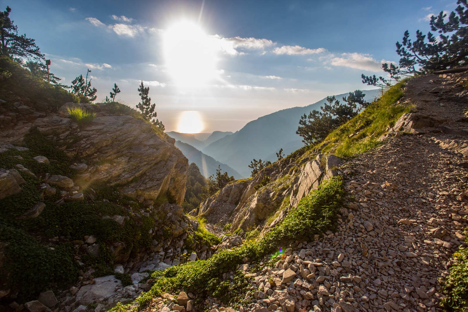 Mountain landscape of Mount Olympus in Greece