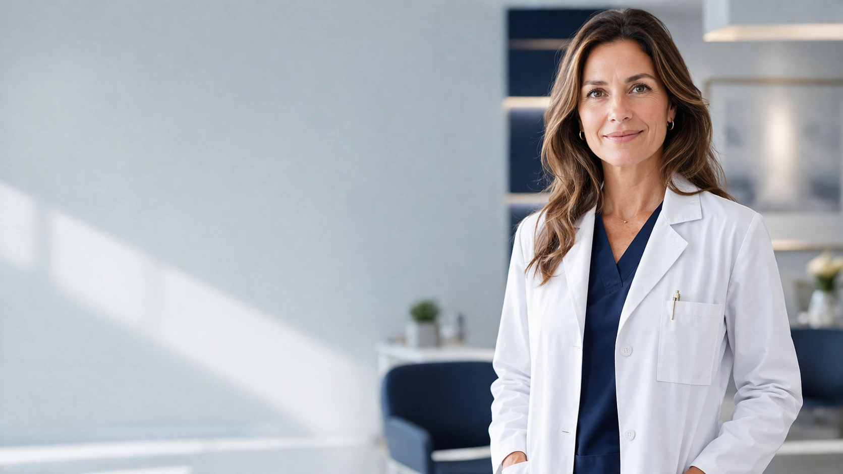 Female doctor in modern clinic