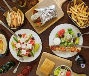 Greek salads served at Maria's Greek Restaurant in Miami