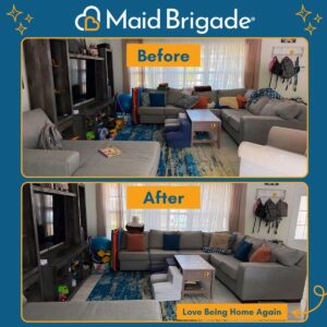 Before and after residential cleaning results