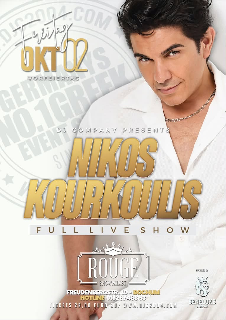 Nikos Kourkoulis Bochum, Greek live music Bochum
