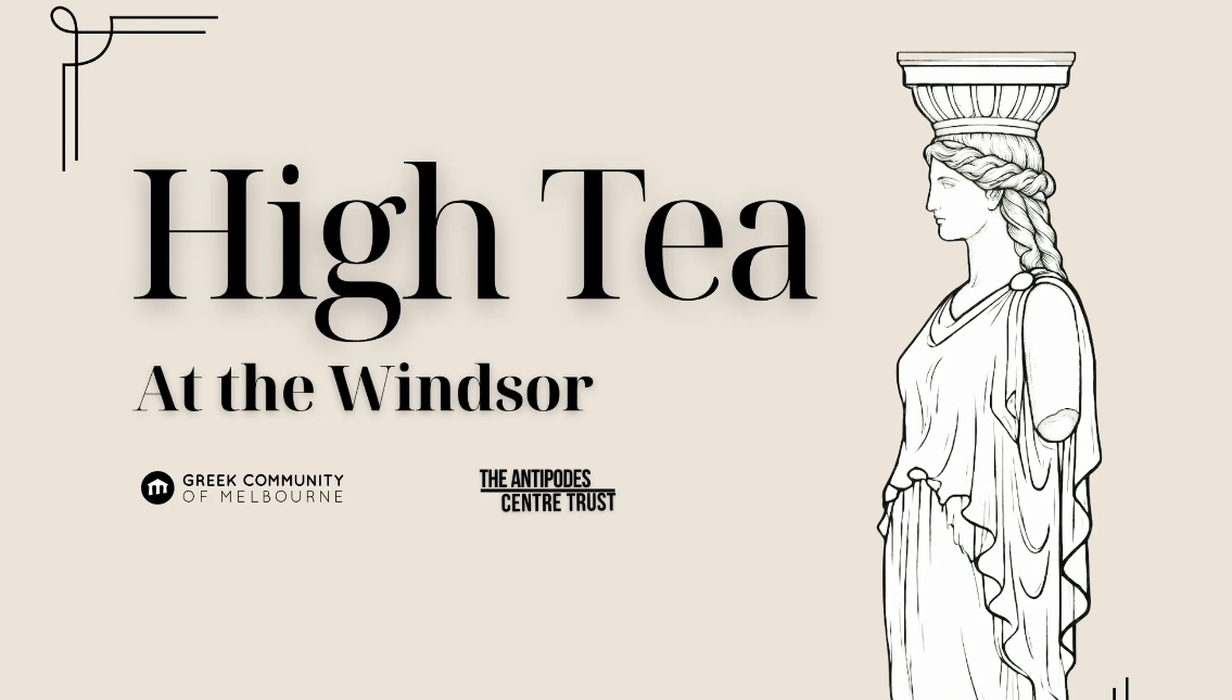 Official artwork for High Tea in Melbourne at The Windsor Hotel on October 9, 2026